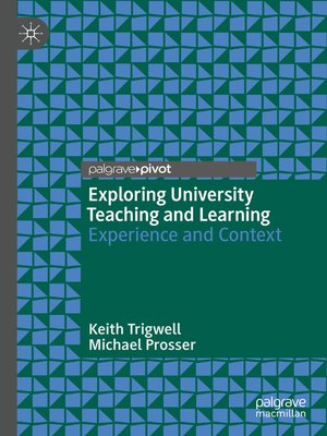 cover image of Exploring University Teaching and Learning